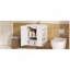 Armoire de salle de bain murale 20 "avec armoire latérale combinée, armoire de salle de bain avec porte à fermeture douce, meuble-lavabo moderne avec lavabo, blanc