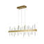 Modern LED Gold Stainless Steel Crystal Chandelier