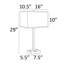 Lampe de table et prise USB 29 po Torpey