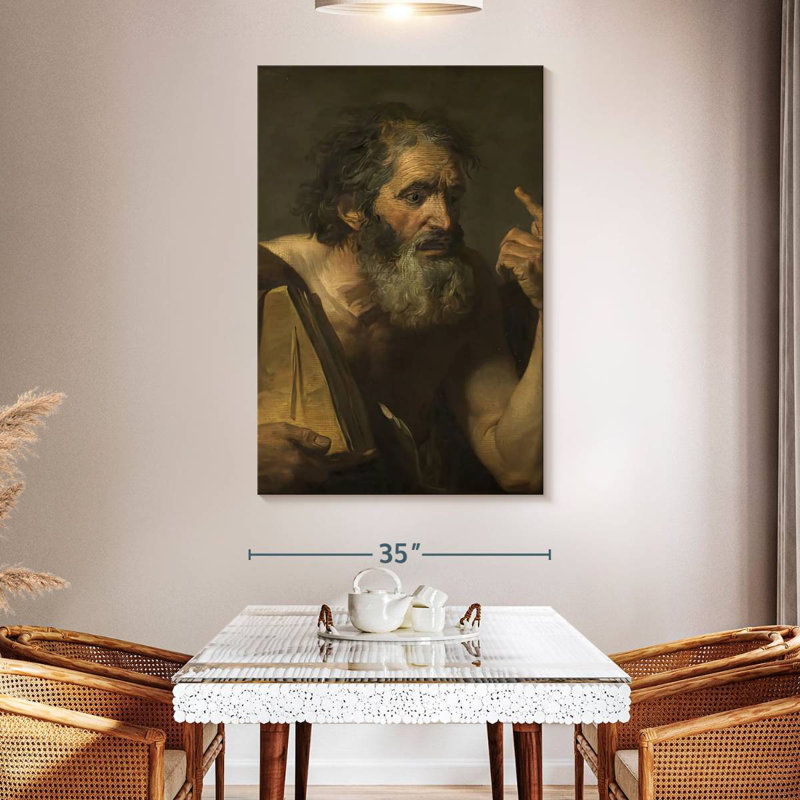 Leisha Ancient Philosopher, 51" H x 34" W