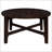Dark Brown Round Solid Wood Coffee Table