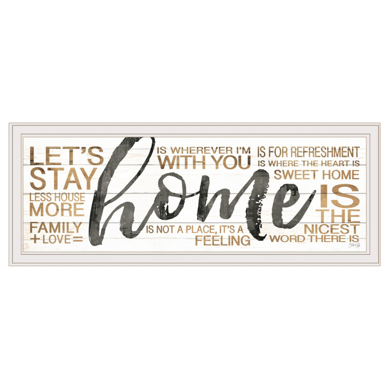 «Home» par Marla Rae, reproduction encadrée prête à être accrochée
