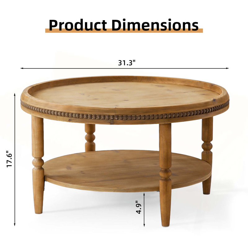 Table basse 31,3 pouces Boho
