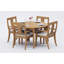 9 Pcs Grade-A Teak Wood Dining Set: 60" Round Table And 8 Osborne Arm Chairs #11OS1208-1670445535