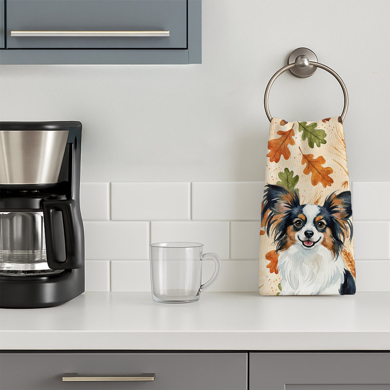 Serviette de cuisine tricolore Sheltie, Tricolor Papillon