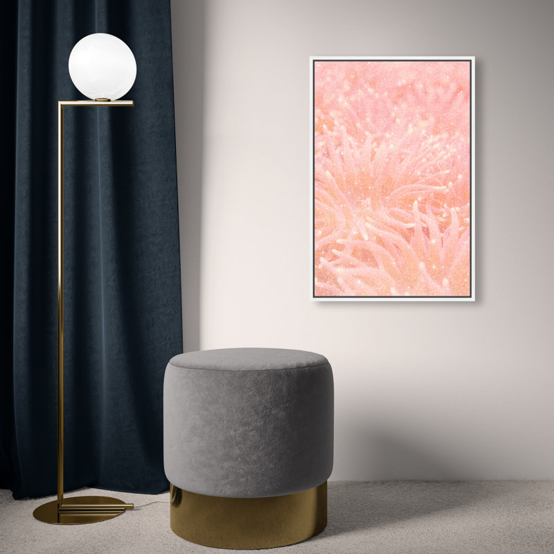 Deep Sea Flowers Print by Oliver Gal, 46"H x 31"W, White Floater Frame