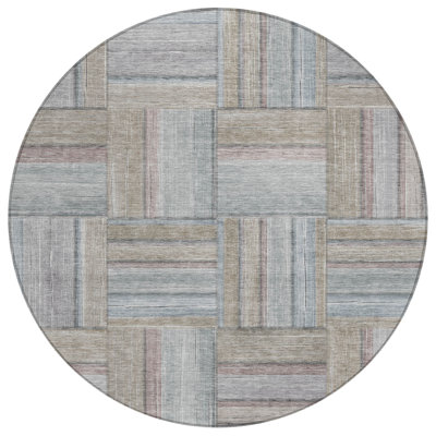 Machine Washable Indoor/Outdoor Jeffery ACN2285 Geometric Rug