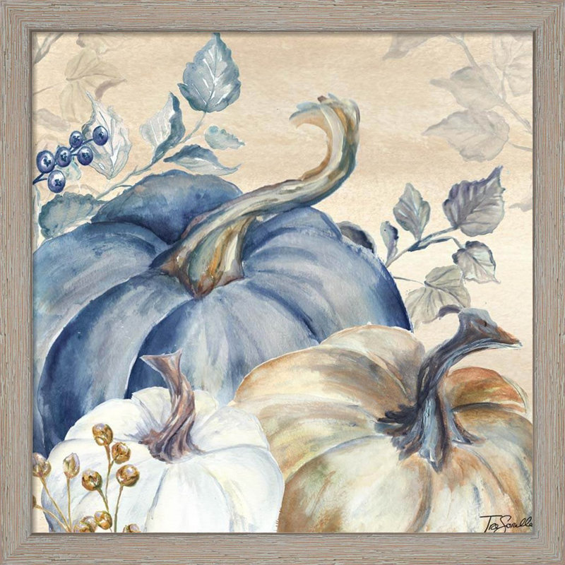Pumpkin Blues par Tre Sorelle Studios - Ensemble de 2 cadres photo
