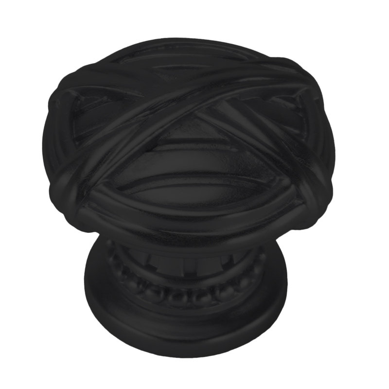 edgar berebi berkley knob in matte black plate, Matte Black