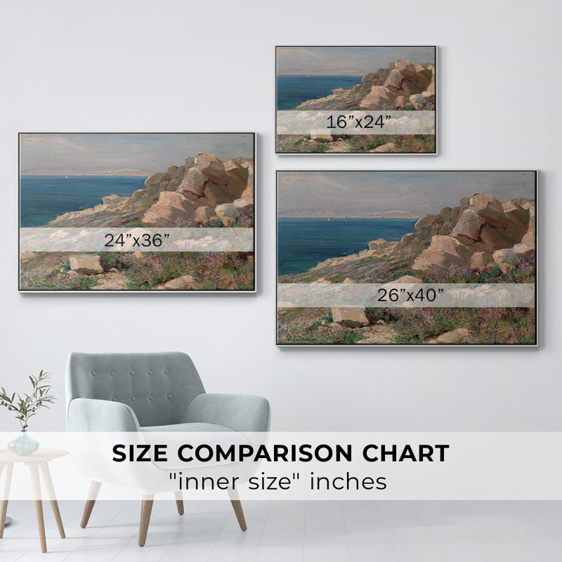 "Vintage Landscape -DLIV" sur toile, Blanc, H 25 po x l 37 po