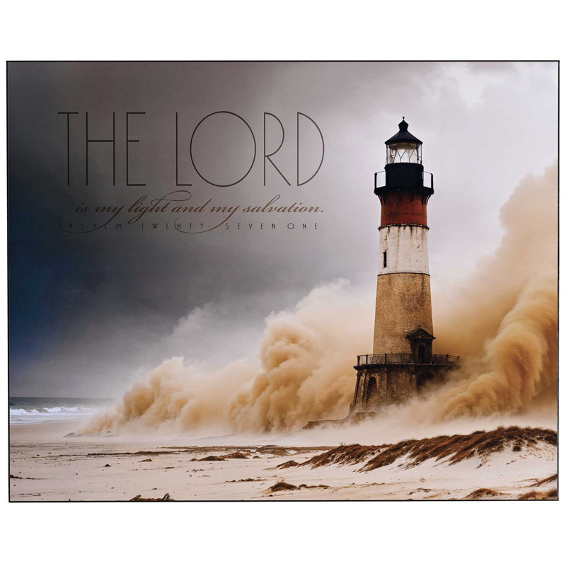 Plaque murale phare «The Lord Is Light»