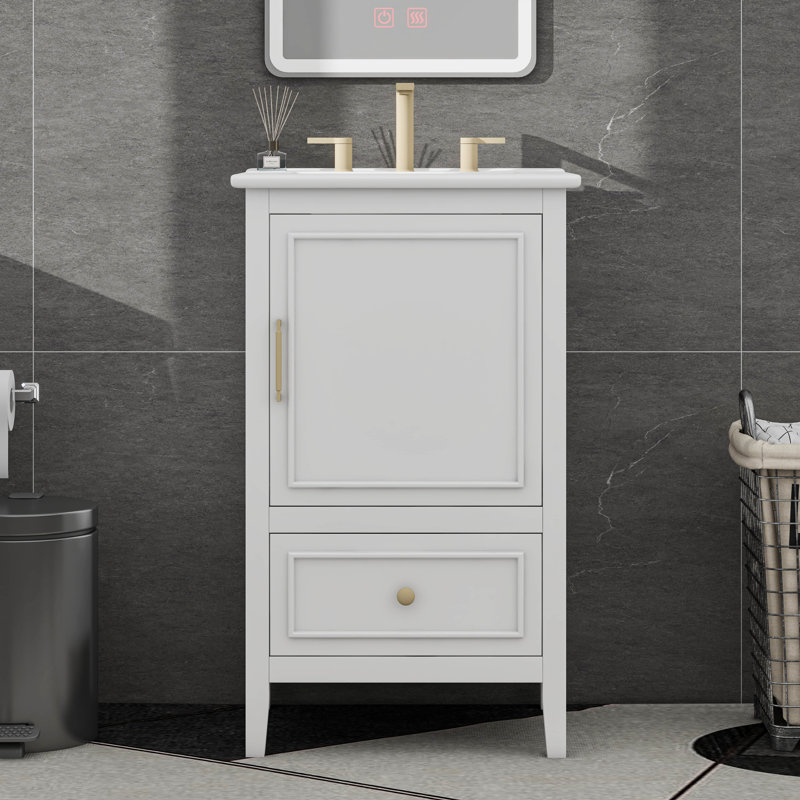 Meuble-lavabo 20 pouces avec lavabo et 1 tiroir