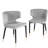 Kit Velvet Curved Back Side Chair with Elegant Ferrules – Modern Glam Dining or Accent Chair-1592535545-1609299408