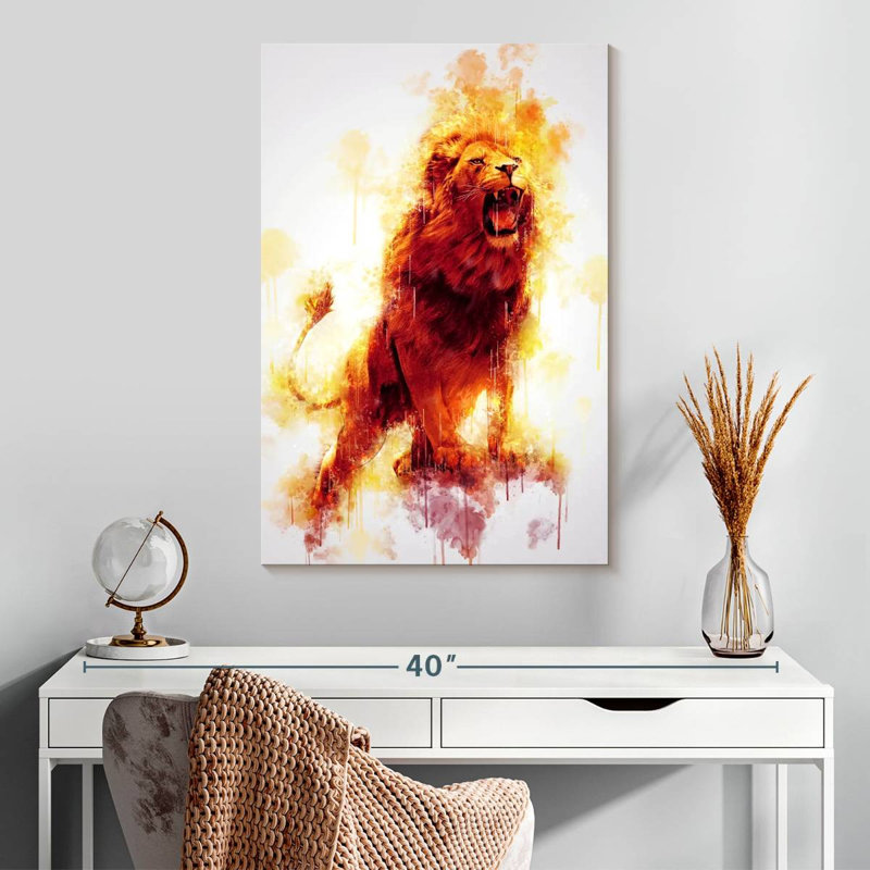 Brampt Lion Mighty, 30" H x 20" W