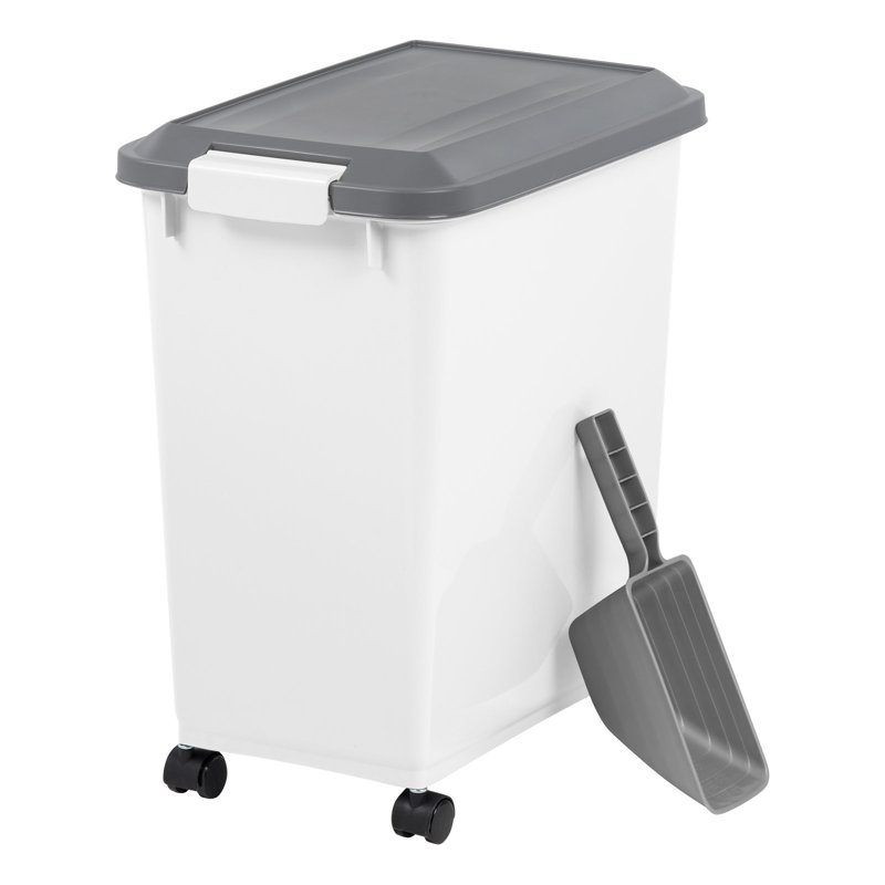 IRIS 30 Lbs. Airtight Pet Food Container with Scoop