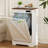 Tilt Out Trash Can Cabinet with Ozone Deodorizing for Kitchen,  10 Gal Free Standing Hideaway Trash Holder, White