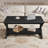 39.4" Black Rectangular Coffee Table with Storage Shelf for Living Room,350lbs Load Capacity, Easy Assembly-1764413664-1764413665