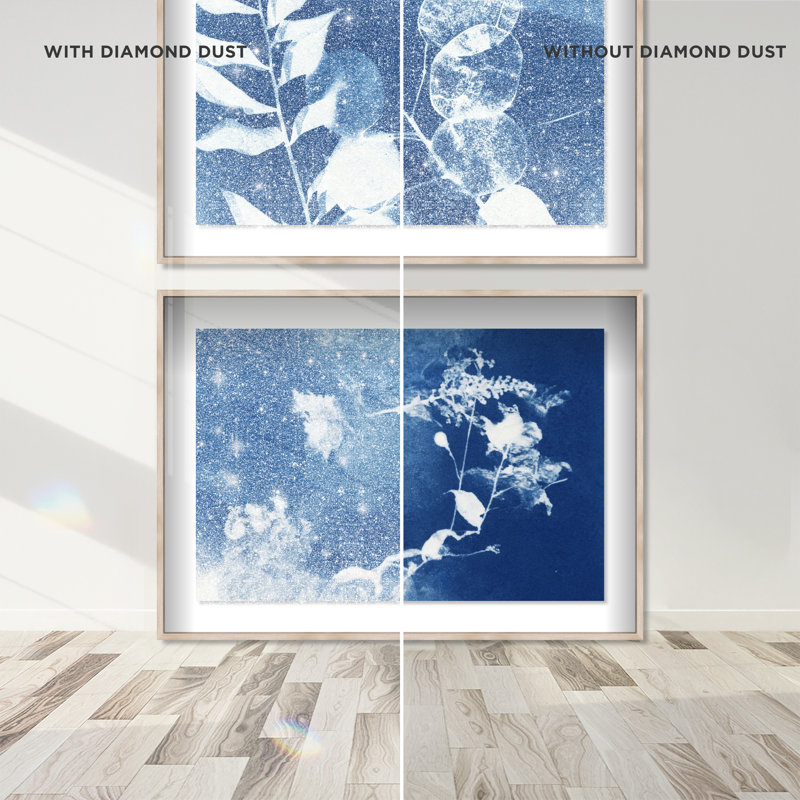Faded Poetry Set Shadowbox Floral & Botanical Print by Oliver Gal, Black Frame, 15 x 10, 37"H x 25"W, Natural Oak Shadowbox