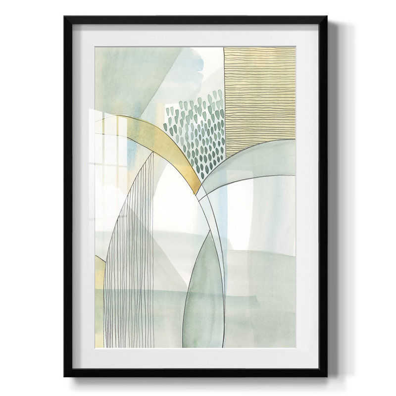 Mint Reflection I -Framed Print, 28.5" H x 20.5" W, Black