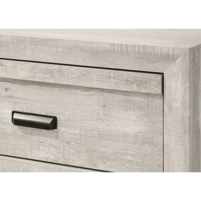Table de bout de table de chevet contemporaine 1Pc avec deux tiroirs de rangement