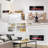 Wall Mounted or Recessed Electric Fireplace with Remote Control and Timer, Thickness 3.8 inch , Top Air Outlet-836244344
