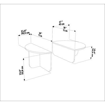 Alves 68cm W Coffee Table
