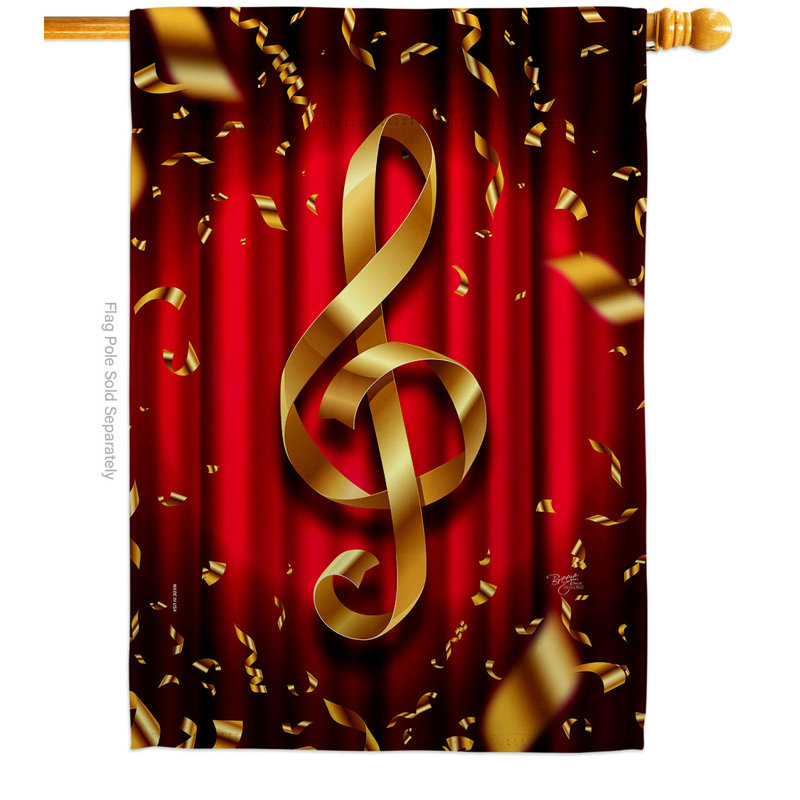 Drapeau de maison en polyester à 2 côtés 40 x 28 po