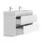 Annecy 60" W Freestanding Standard Free Standing 2 Double Vanity Bathroom Vanity With Resin Top