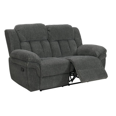 Cloudy, 65" Wide Plush Fabric Recliner Loveseat