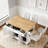54inch Large Kitchen Island with Rubber Wood Drop Leaf, Embossed Texture Rolling Kitchen Cart on 4 Wheels with 4 Doors and 3 Drawers-1854671798