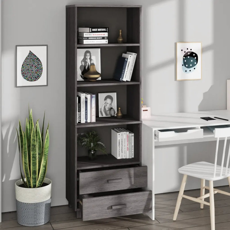 Haniya 60cm Solid Wood Sideboard, Light Grey