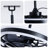 Dimmable 6-Speed Reversible DC Industrial Farmhouse Flush Mount Ceiling Fan with Light, Matte Black