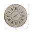 Horloge murale 20 "Shabby