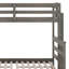 Lit superposé simple au-dessus de grand lit en bois avec lit gigogne Wood-1447502569