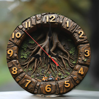Horloge murale en bois