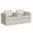 Sky Loveseat Console Track Smoke 24