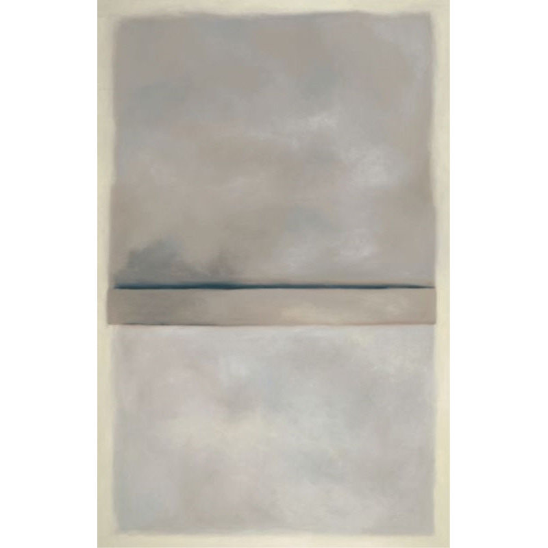 Gray Mellow Print by Samuel Kane, Glass Coat, 37" H x 24" W 