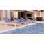 Chaise longue simple avec coussins Chelsea