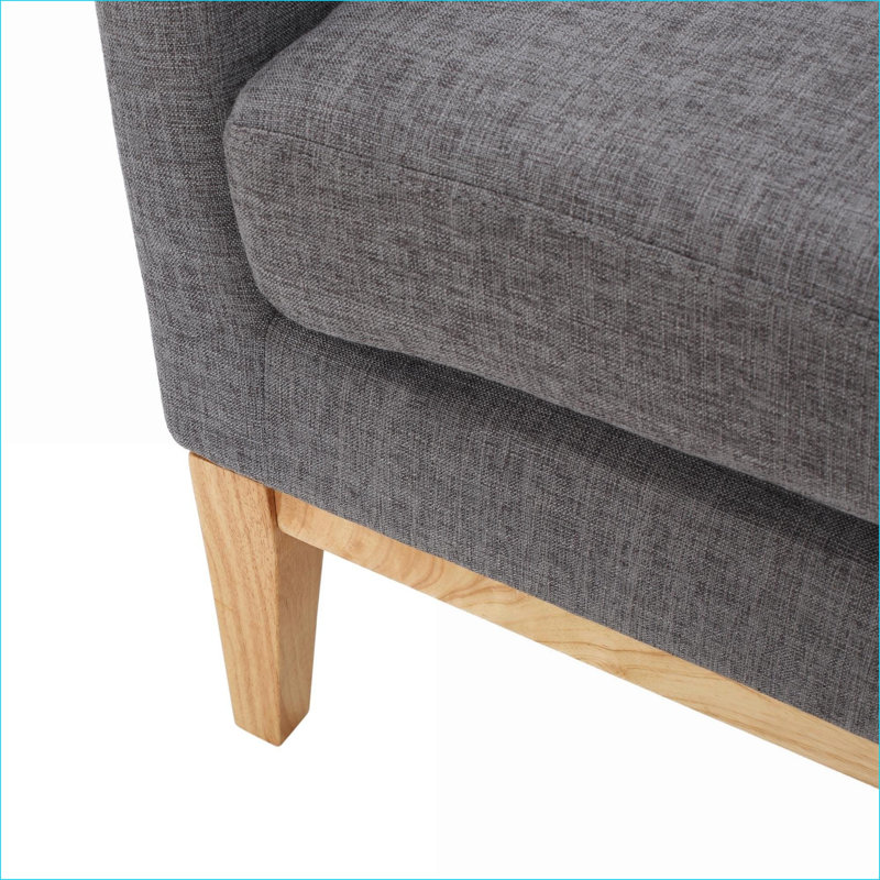 Fauteuil d'appoint confortable à dossier haut KD pour adultes, siège rembourré pour salon, chambre à coucher