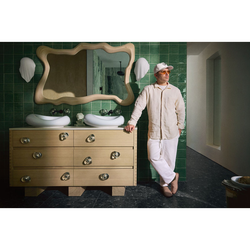 Landshapes By Daniel Arsham 38-In X 60-In Framed Mirror