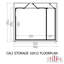 Shire Cali Home Office 16 Ft X 12 Ft With Side Shed