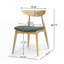 Ensemble de chaises de salle à manger rétro en bois d'hévéa avec dossier ergonomique, ensemble de 2-246809118