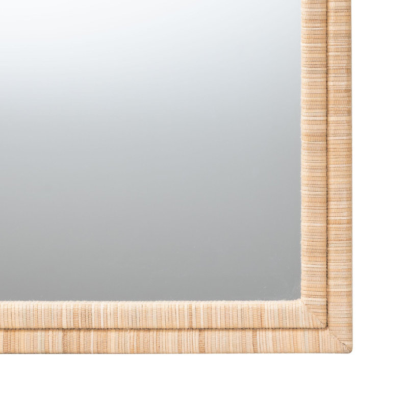 Miroir mural Bali & Pari Canan Grasscloth - Miroir décoratif