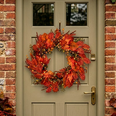 COPPER LEAF - 26" Autumn Wreath 