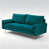 Teal Blue Polyester