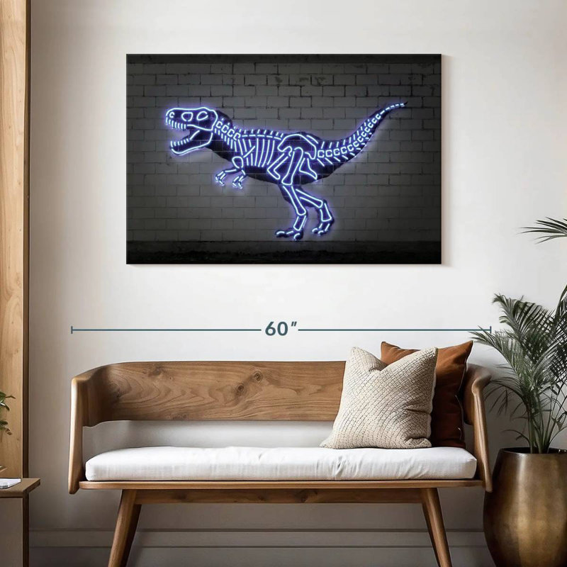 Brampt T Rex Bones, 30" H x 45" W