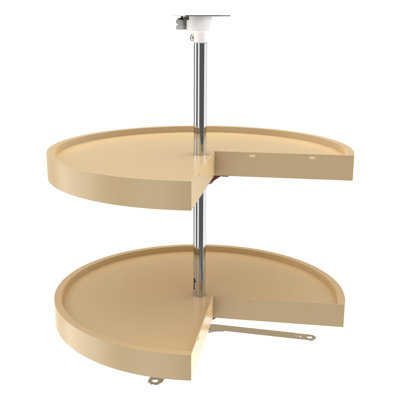 Rev-A-Shelf Lazy Susan Pie-Cut Polymer 2-Shelf