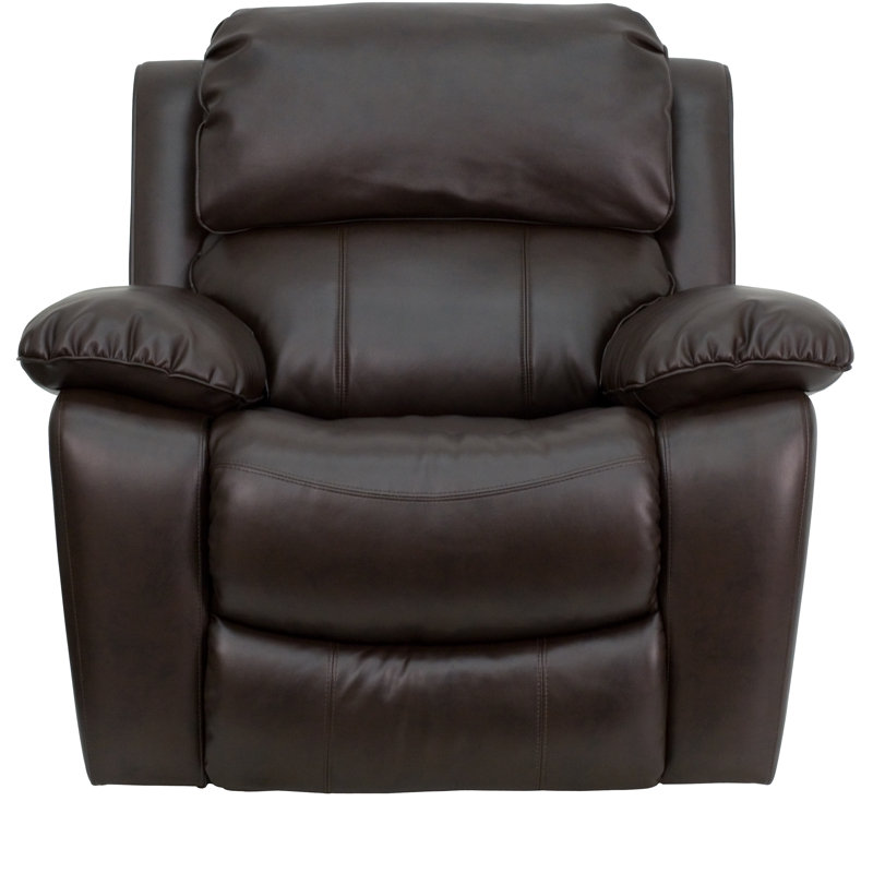 Fauteuil à bascule inclinable LeatherSoft, Similicuir brun