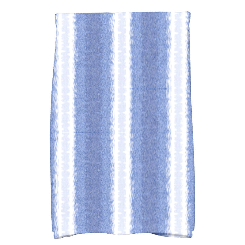 Hatch Stripe Tea Towel Kitchen Towel, Blue