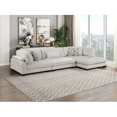Canapé modulaire 3 pièces avec méridienne Conners